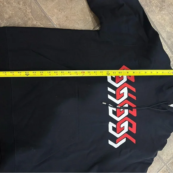 Men's Gucci mirrored print jersey, cotton hoodie size large made in Italy - Picture 8 of 12